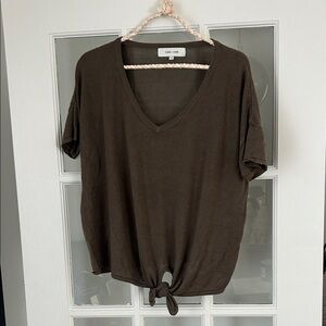 John + Jenn | Tie Front T Shirt